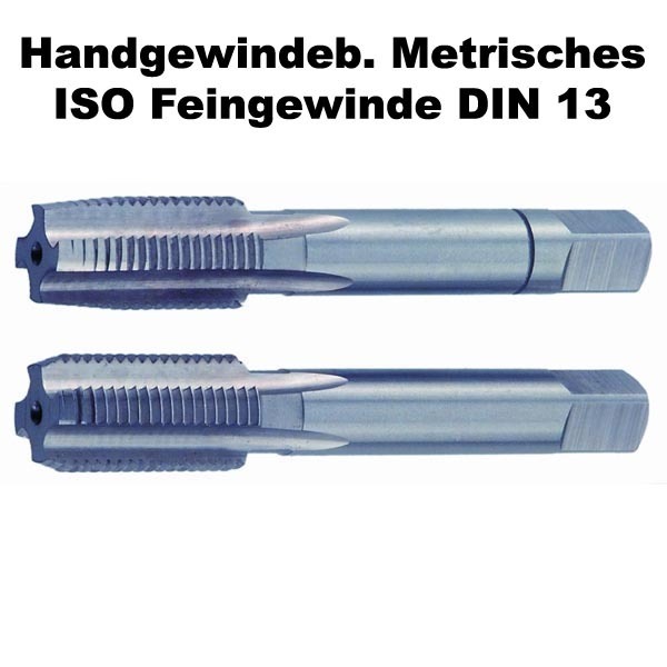 Handgewindeb. M 8X0,5 HSSG Metrisches ISO Feingewinde