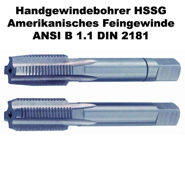 Handgewindebohrer Amerikanisches Feingewinde HSSG 6 X 40
