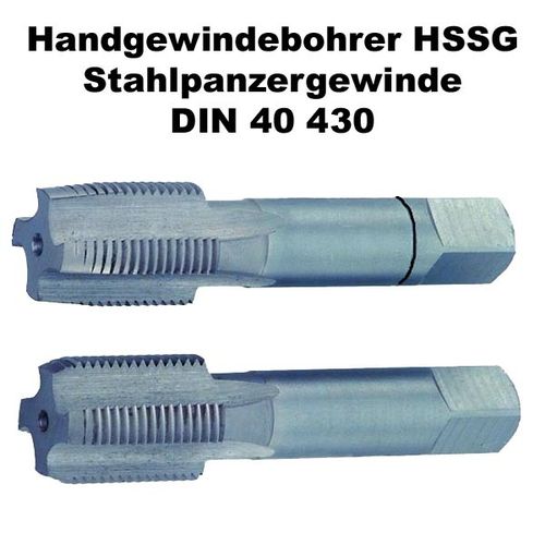 Handgewindebohrer HSSG Stahlpanzergewinde  PG 7 X 20