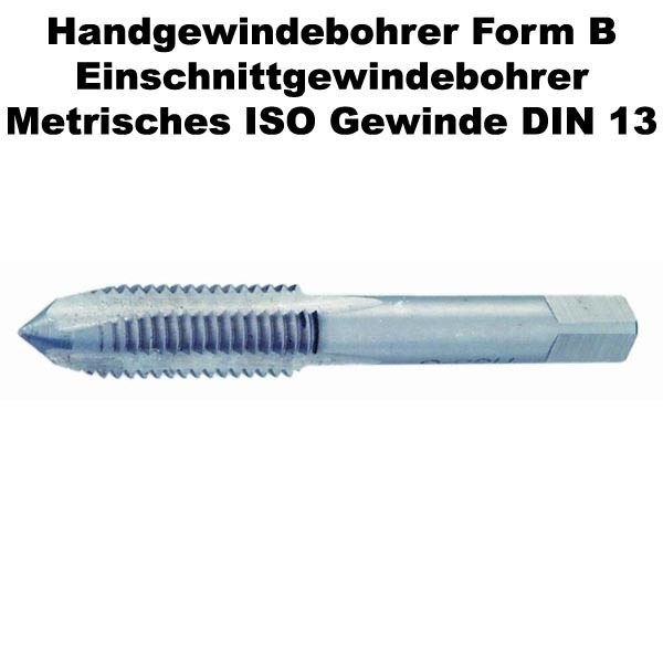 Einschnittgewindebohrer HSSG Metrisches ISO-Gewinde M10X1.5
