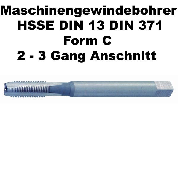 Maschinengewindeb. HSSE M8X1,25 ISO-Gew. DIN 13 Form C