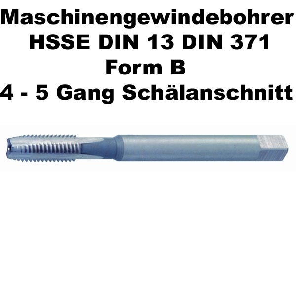 Maschinengew. HSSE M7 X 1,0 Metr. ISO DIN13 Form B