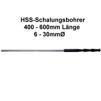 Schalungsbohrer HSS 400 u. 600mm lang 6 - 30mmØ