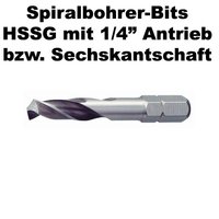 HSSG Spiralbohrer-Bits für Nennmaß 1-10,2mm