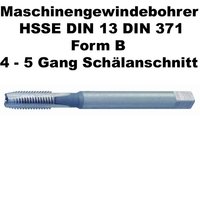 Maschinengewindebohrer  HSSE Form B metri DIN13 DIN371