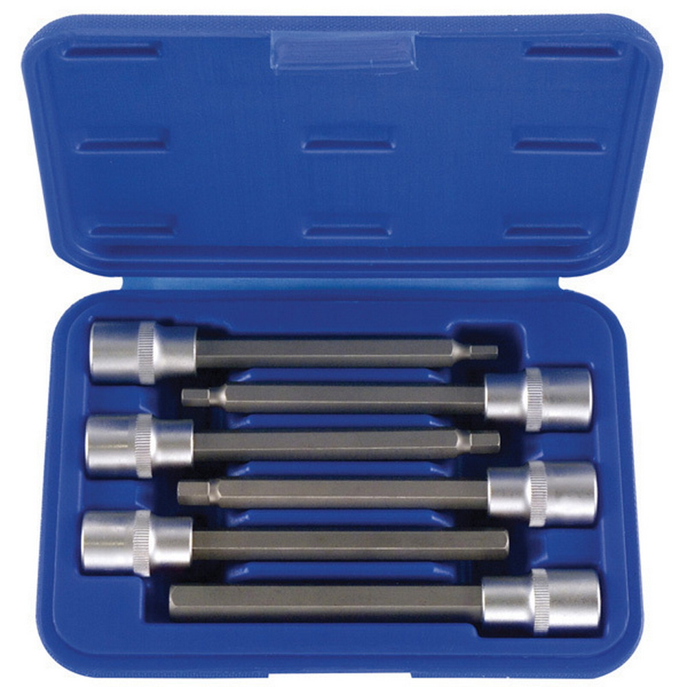 Schraubendreher-Einsätze 6-tlg.1/2" 140 mm Innen-6kt. 5-12mm