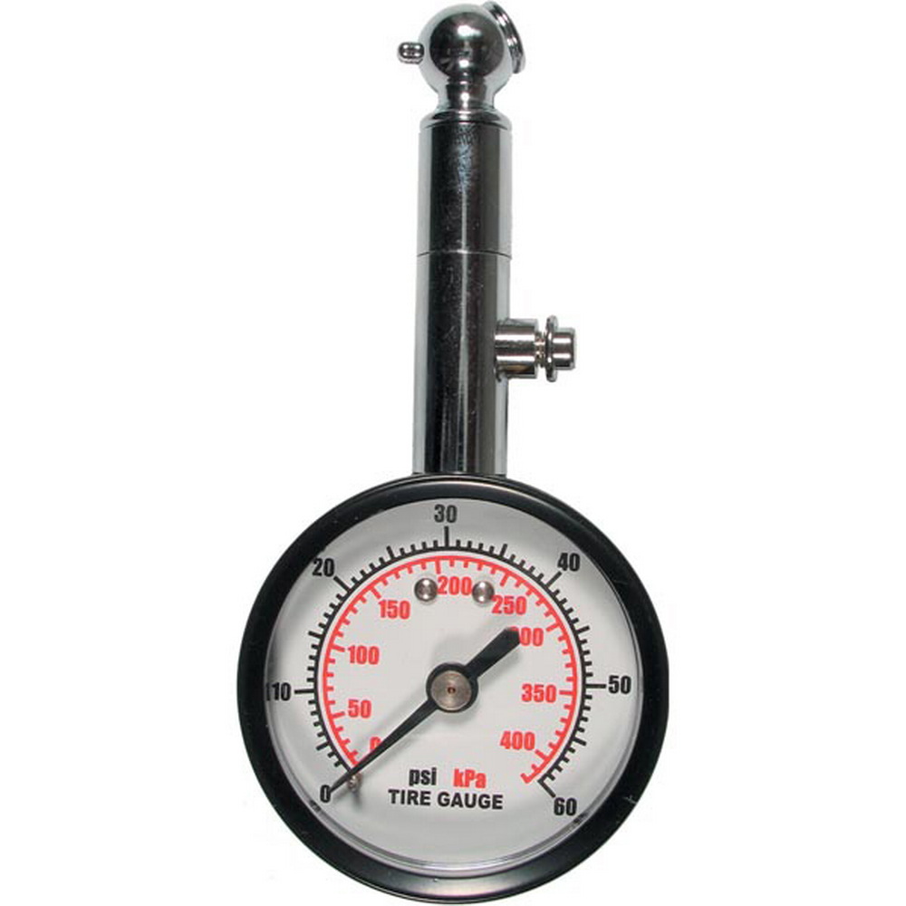 Reifendruckprüfer, Metall, 0-4.15 bar 0-60PSI