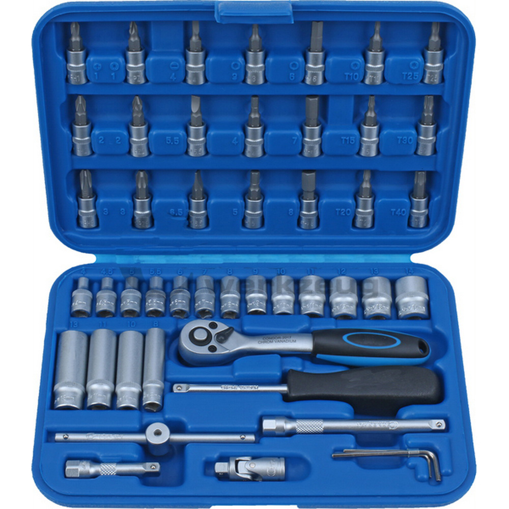 Steckschlüssel-Satz | 47-teilig | 1/4 Zoll | Super-Lock 4 bis 14 mm