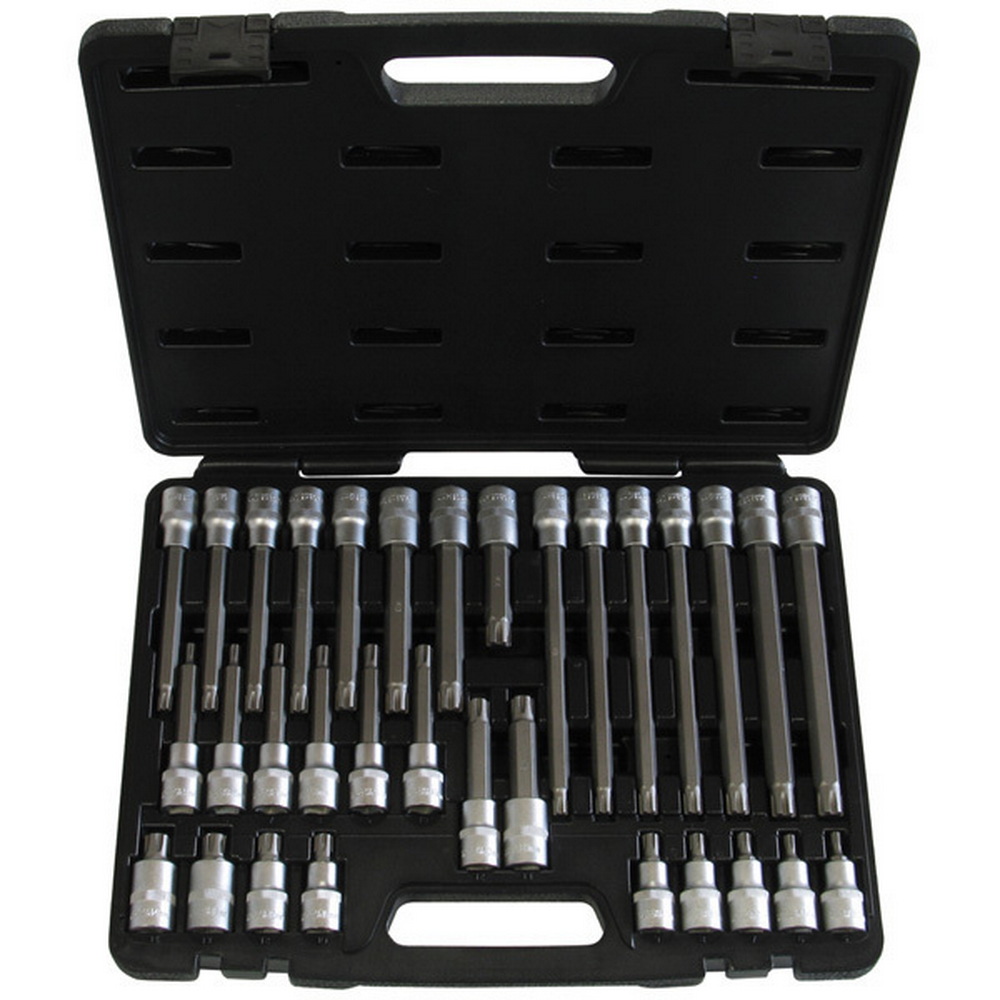 Schraubendreher-Einsätze, 32-tlg., 1/2", Keilnut M5-14