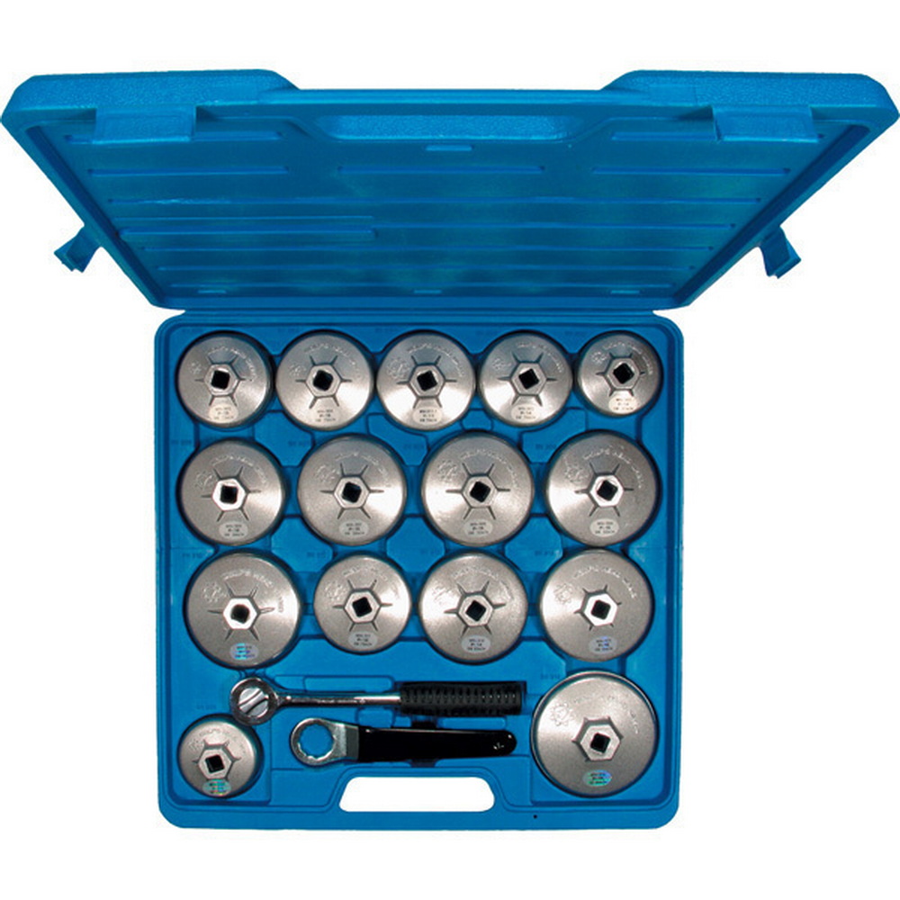 Ölfilterkappen-Satz, 17-teilig, Aluminium
