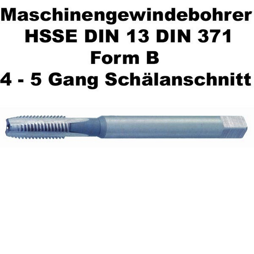 Maschinengewindebohrer | HSS-E | DIN 13 | Form B