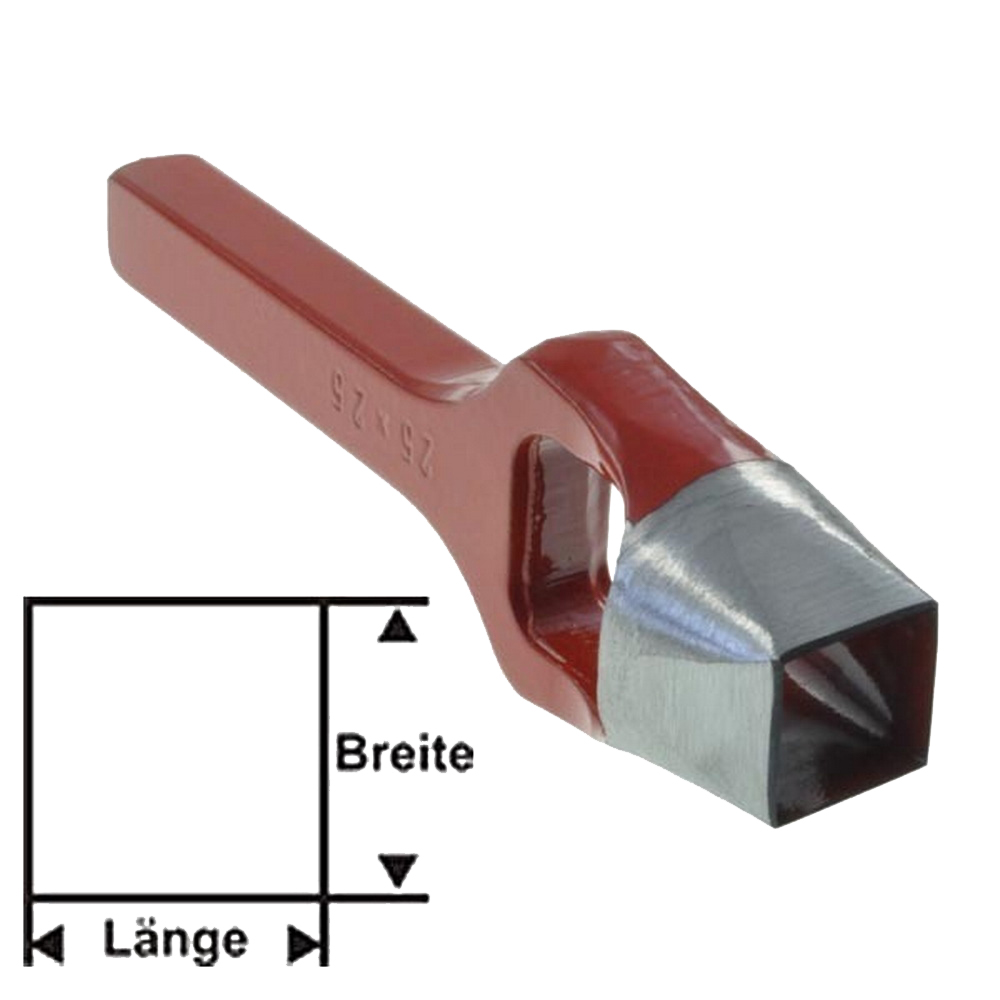 Formlocheisen quadratisch