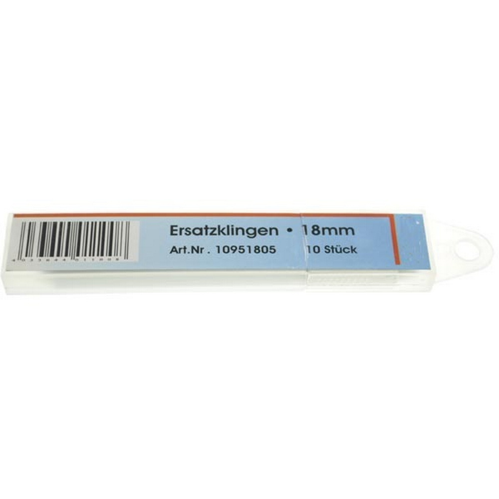 Ersatzabbrechklingen 18mm 10 Stück in Kunststoffbox