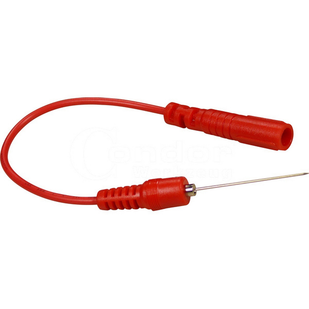 Prüfkabel mit Nadelspitze,0,7mm rot