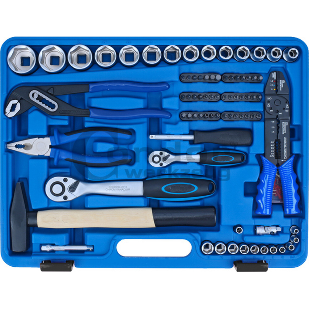 Werkzeugkoffer | 105-teilig | 1/4 • 1/2 Zoll | Super-Lock | 4-32 mm