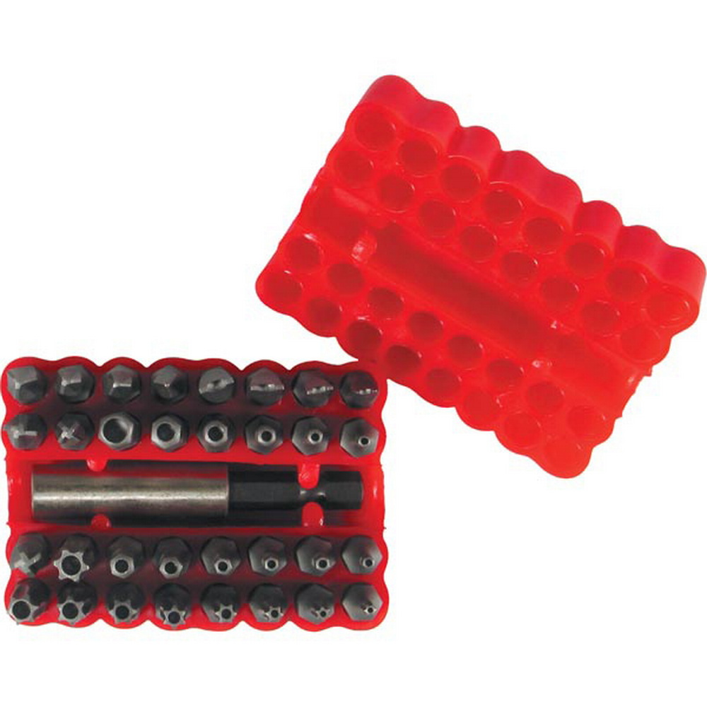 Sicherheitsbit-Satz, 33-teilig., 1/4"