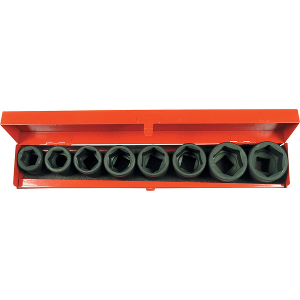Kraftsteckschlüssel-Satz, 3/4", CrMo, 6-kant