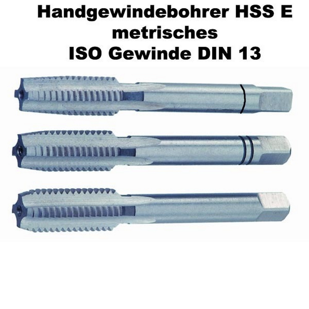 Handgewindebohrer HSSE Gewinde DIN 13