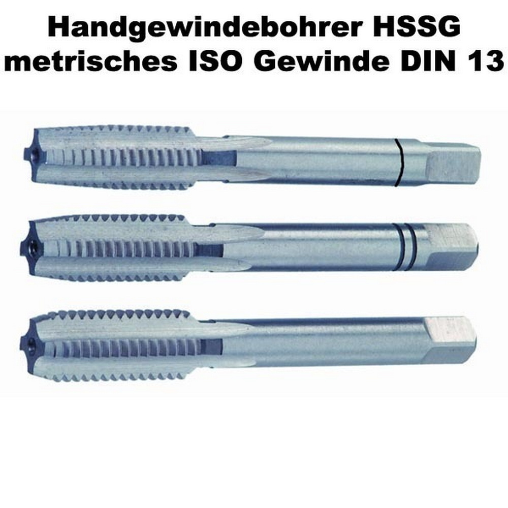 Handgewindebohrer HSSG metrisch DIN 13