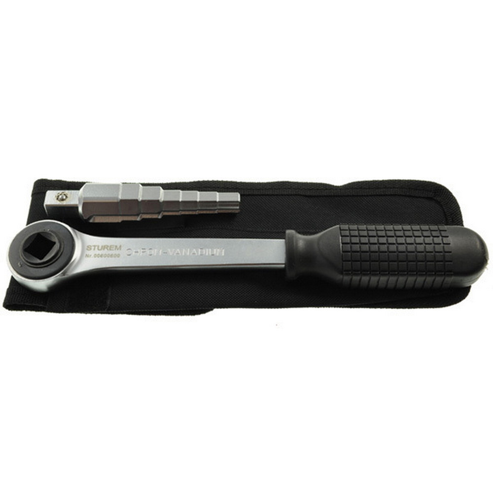 Stufenschlüssel-Set | 2-teilig | Durchsteckknarre • Universal Gasgeräteschlüssel | 12 bis 24 mm