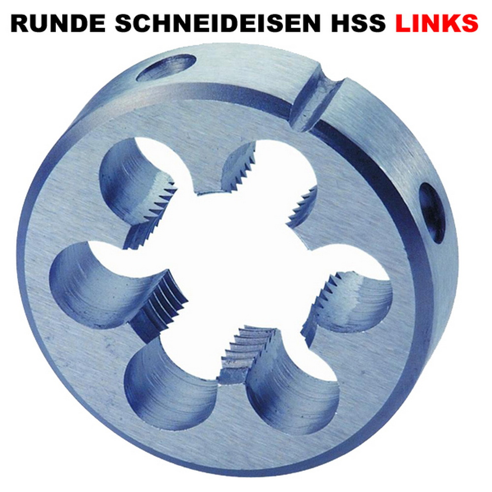 Runde Schneideisen | Linksgewinde | Metrisches ISO-Gewinde | DIN 13