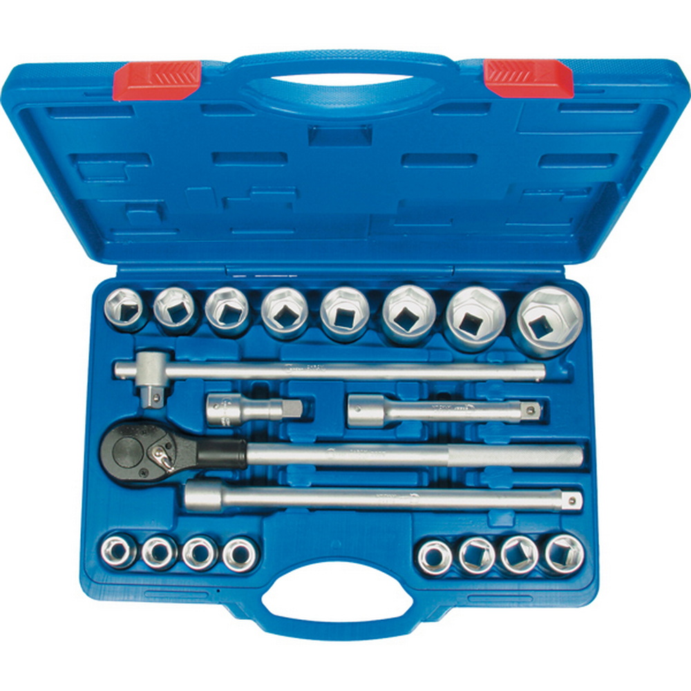 Steckschlüssel-Satz, 21-teilig, 3/4", 6-kant 19-50 mm