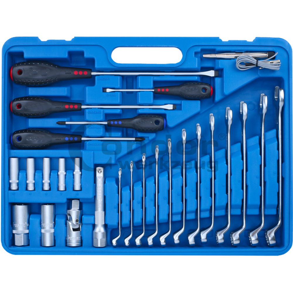 Werkzeugkoffer | 105-teilig | 1/4 • 1/2 Zoll | Super-Lock | 4-32 mm