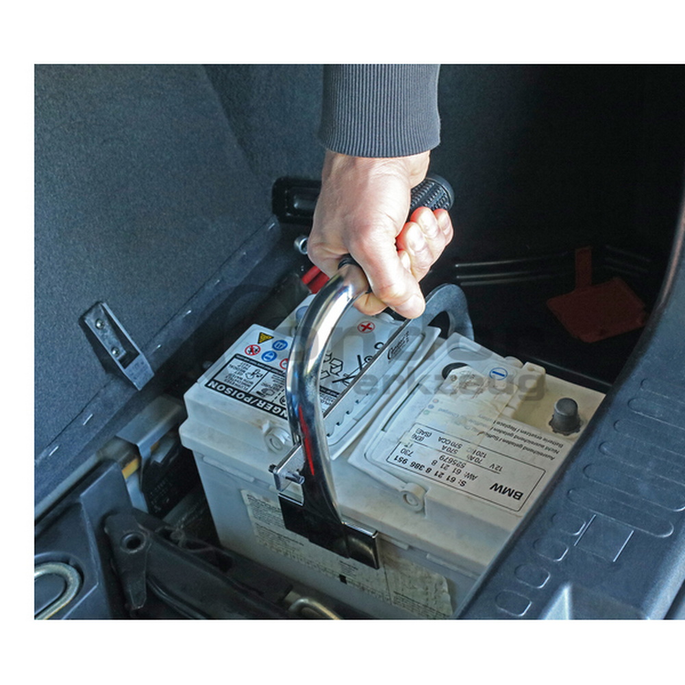 Batterieträger - einstellbare Aufnahmebreite