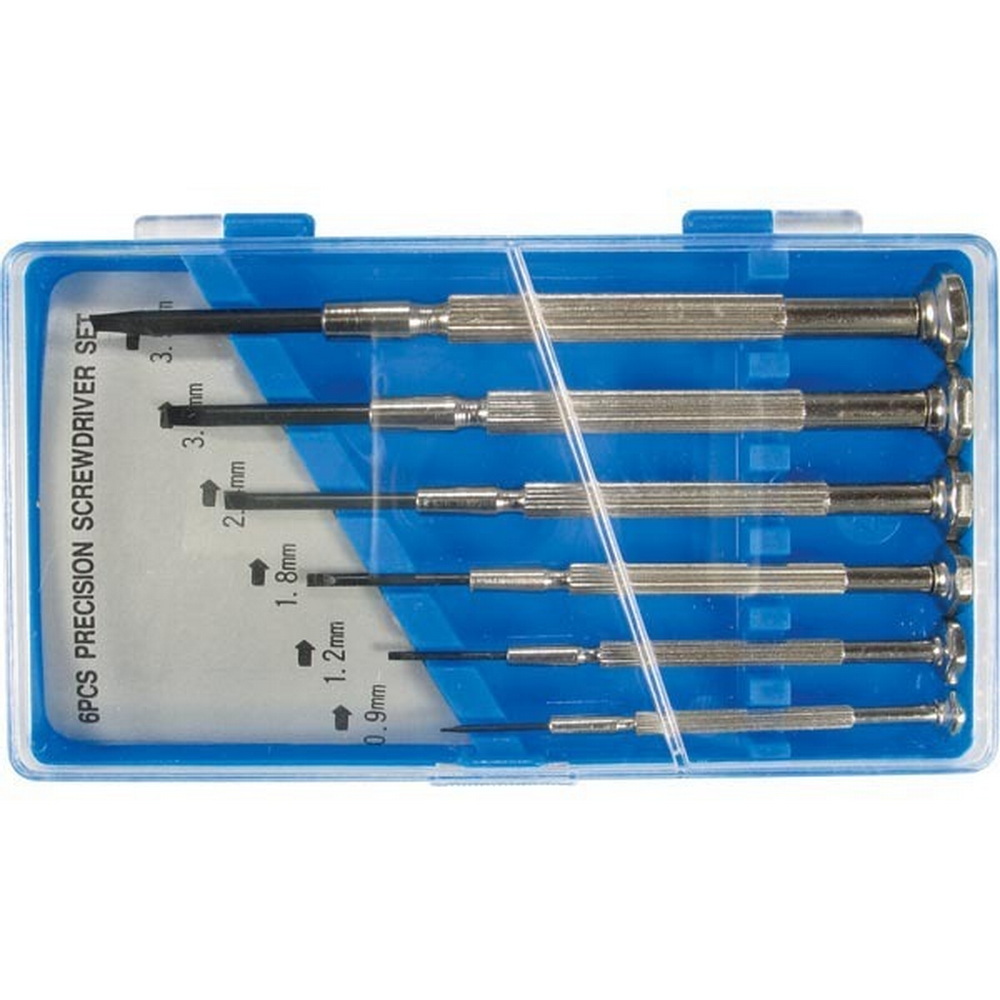 Feinmechaniker-Schraubendreher Satz, 6-teilig, Schlitz 0.9-3.5mm