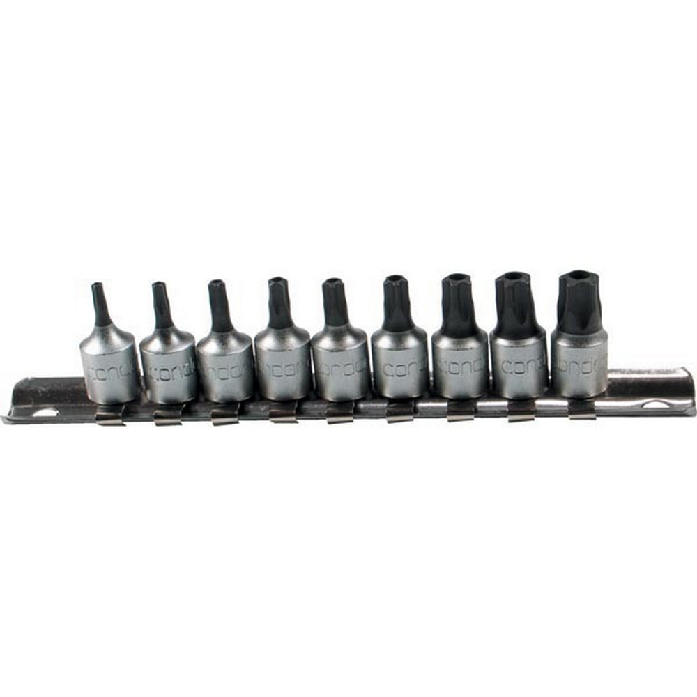 Schraubendreher-Einsätze, 9-tlg.,1/4", Fünfstern SLB TS10-50