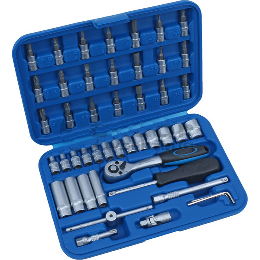 Steckschlüssel-Satz | 47-teilig | 1/4 Zoll | Varioplus | 4 bis 14 mm